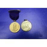 Two boxed antique commemorative medals