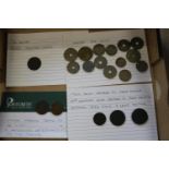 A selection of antique and vintage coinage