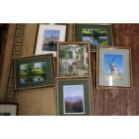 A selection of framed photographs