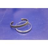 Two 925 silver bangles