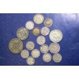 A job lot of pre 1947 British silver coinage. 44.6 grams