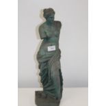 A resin figurine of a classical figure 46cm tall