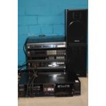 A selection of Technics seperates & a Sony cassette player unable to post