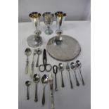 A selection of silver plated ware