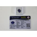 A Tanzanite gemstone with certificate