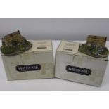 Two boxed collectable Hawthorne houses by Thomas Kinkade