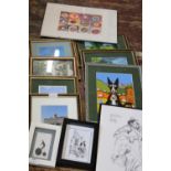 A large selection of assorted picture frames will not post