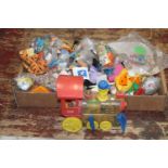 A good box full of assorted McDonalds' toys etc