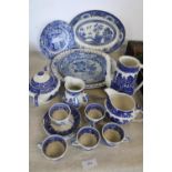 A selection collectable blue & white ware.