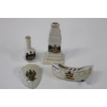 Four pieces of collectable commemorative ware