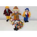 A box full of assorted clowns