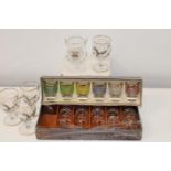 A selection of assorted vintage drinking glasses