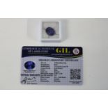 A Tanzanite gemstone with certificate