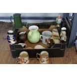 A selection of collectable ceramics including Arthur Wood, Goebel etc