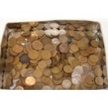 A large selection of assorted British coinage