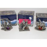 Three boxed Tudor Mint fantasy figures
