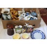 A job lot of assorted ceramics etc Including Royal Winton, Burslem etc