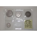 Four early 20th century French silver coins