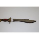 A large Bowie style knife