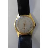 A vintage gold tone Oris wristwatch (not working)