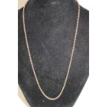 A 9ct gold rope twist chain 7.2 grams 52cm