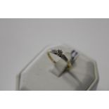 A 18ct gold & platinum diamond ring Size P