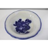 A reproduction of a antique Blakeney blue & white transfer print ironstone bowl d31cm