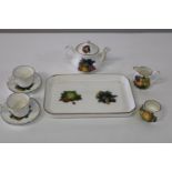 A child's fine bone china tea set