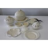 A large selection of assorted Leeds cream ware