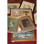 A selection of framed artwork etc