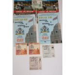 A selection of sporting ephemera, to include two 1966 Roker Park ticket stubs