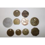 Ten assorted colliery miners pit checks