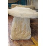 A large concrete garden saddle stone Unable to post d45 h40cm