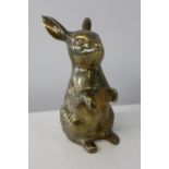 A brass rabbit h15cm