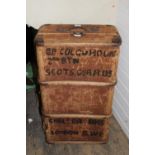 A military trunk belonging to CP Colquhoun of the 2nd battalion Scots Guards. (needs a little