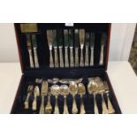 A boxed set of Viners silver plated cutlery