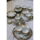 A Noritake fine porcelain tea service 25 pieces