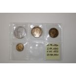 Four early 2oth century French coin sets