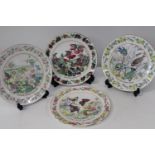 Four collectable Caverswall plates