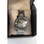 A boxed new quality men's automatic wrist watch
