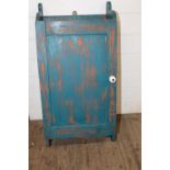 A vintage wooden wall hanging cupboard unable to post. 67cm x 33cm x 19cm