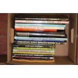 A box of assorted books etc