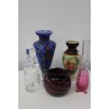 A good job lot of assorted art glass etc