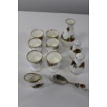 A selection of Royal Albert OCR, egg cups etc