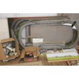 A "N" gauge train track & various accessories including buildings and extra track etc unable to