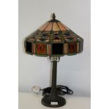 A quality Tiffany style table lamp h54cm