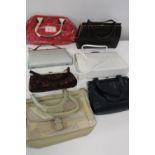 A quantity of assorted handbags