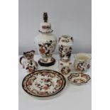 Nine pieces of collectable Mason's "Mandalay" pattern