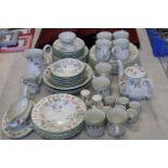 A large Churchill bone china dinner service