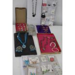 A large selection of costume jewellery